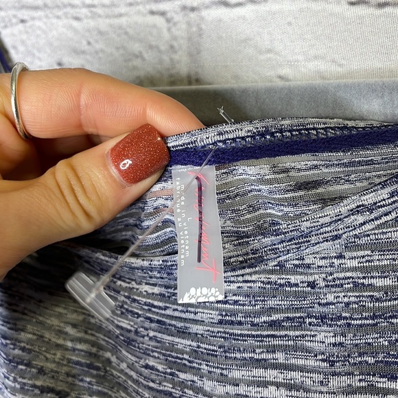 NWOT Free People Movement Cropped Cinched Muscle Tank - Navy Blue - Size Large - Picture 8 of 14